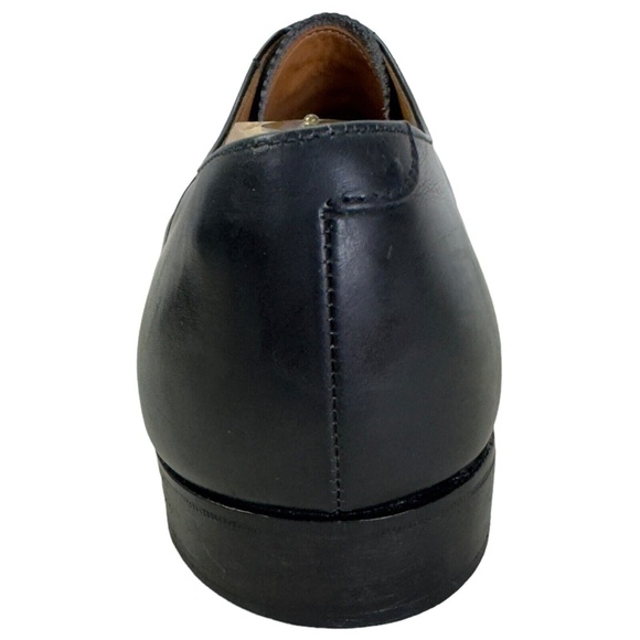 Turnbull & Asser Black Oxford Leather Captoe Dress Shoes Made in England Mens 10